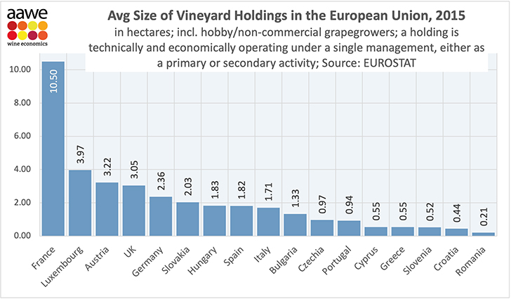 Mekkora az átlagos szőlőbirtokméret Magyarországon?