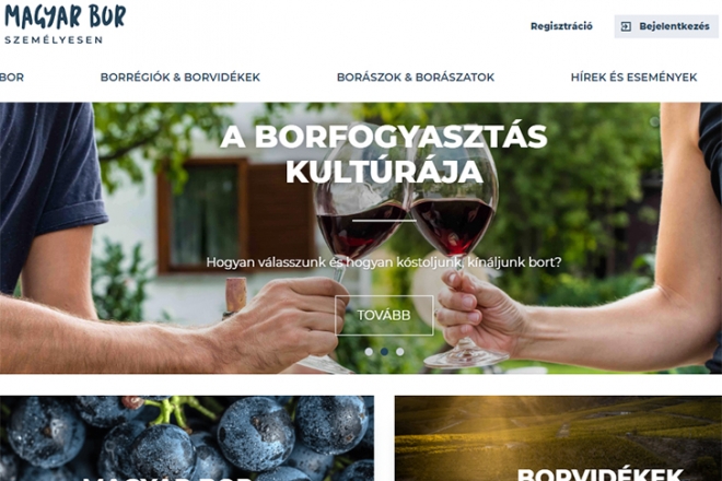 Elindult a bor.hu, a magyar bor hivatalos weboldala