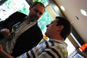 Gizella és Németh János a Vinoport Borbárban