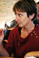 Gizella és Németh János a Vinoport Borbárban